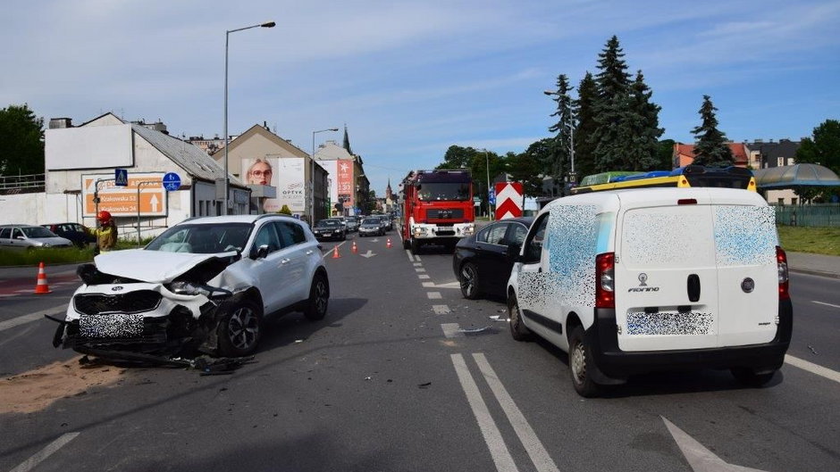 Wypadek w centrum Tarnowa