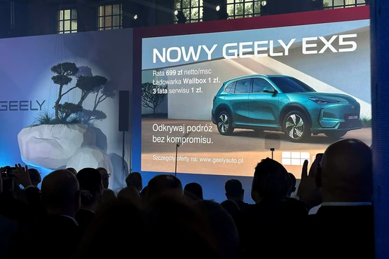 Geely EX5 wjeżdża do Polski. Cena sensacją, za 1 zł dają serwis na 3 lata