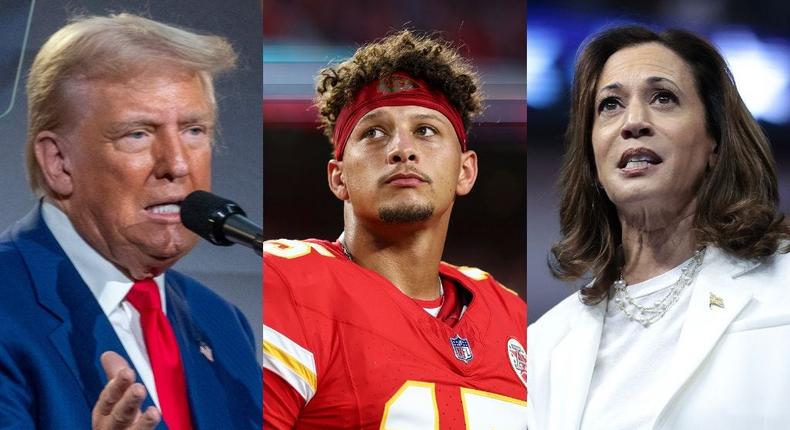 I don't want my place and my platform to be used to endorse a candidate or do whatever, either way,  Patrick Mahomes said on Wednesday.Spencer Platt via Getty Images; Kevin Sabitus via Getty Images; Peter Zay/Anadolu via Getty Images