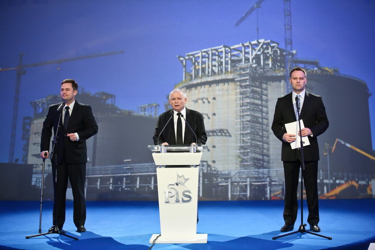 Adam Hofman, Jarosław Kaczyński i Dawid Jackiewicz