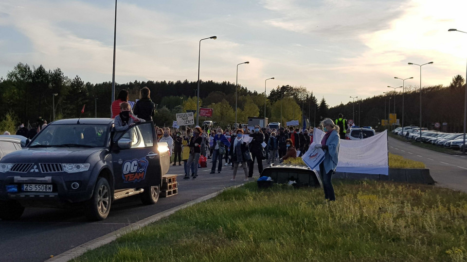 Koronawirus zamknął granice. Protest na polsko-niemieckich przejściach