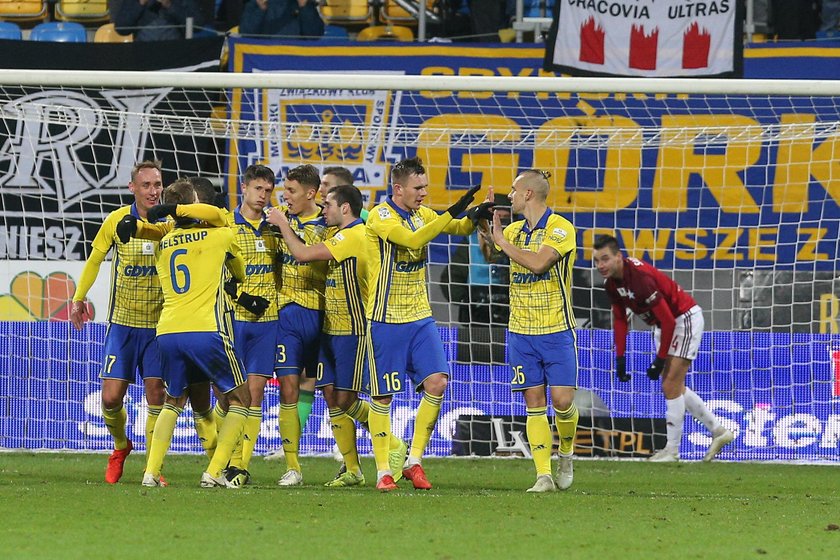 Pilka nozna. Ekstraklasa. Arka Gdynia - Wisla Krakow. 26.11.2018