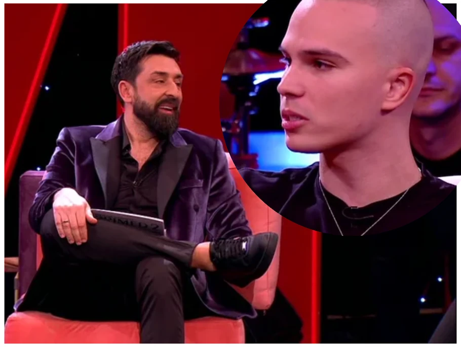 Ognjen Amidžić i Mihajlo Veruović Vojaž (Foto: Screenshot TV Pink)