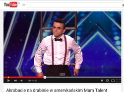 Mężczyzna z drabiną w "Mam talent". Zobacz, jak oczarował jury [WIDEO]