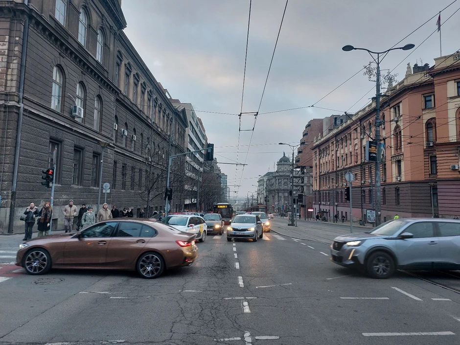 Protest, Nemanjina ulica