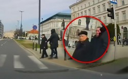 Kierowca nagrał Kaczyńskiego. O włos od katastrofy