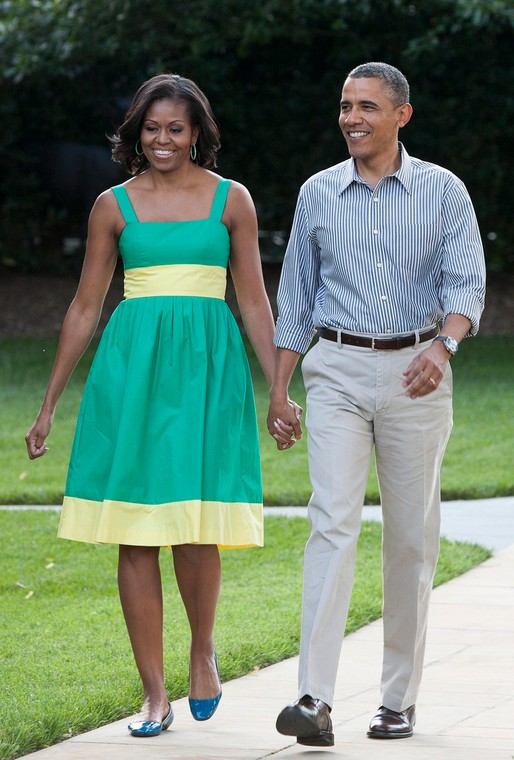 Barack i Michelle Obama wyletnieni