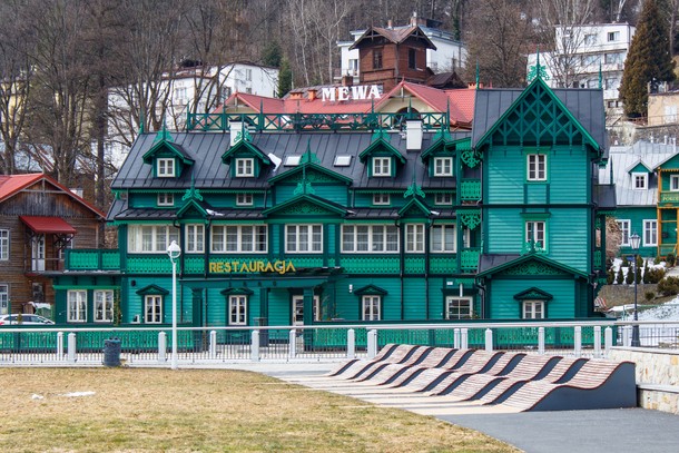 Centrum Krynicy-Zdroju.