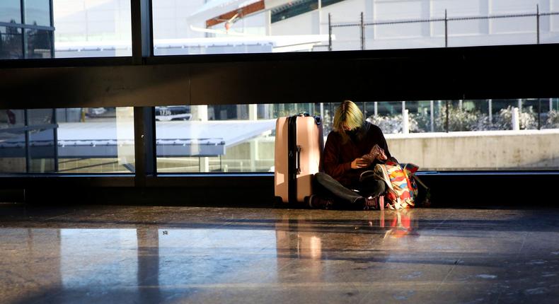 A traveler at Seattle-Tacoma, the world's 24th best airport according to Skytrax.REUTERS/Lindsey Wasson