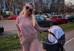 Milica Veličković sa bebom
