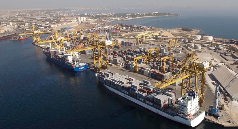 Port in Dakar Senegal