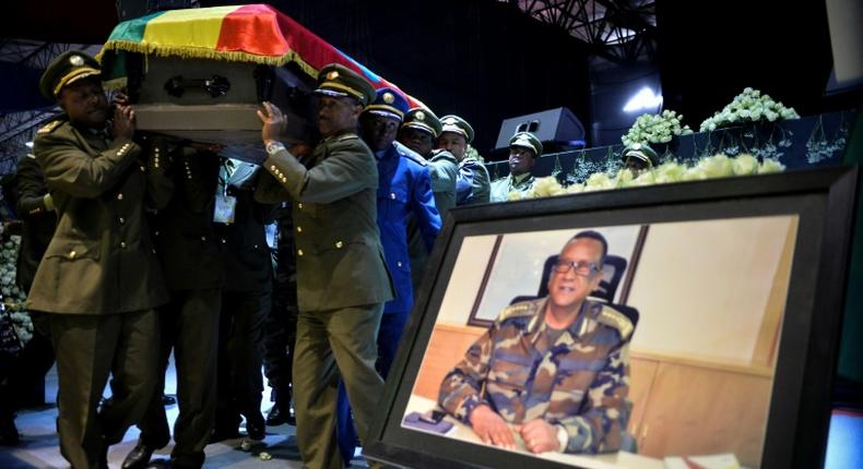 Members of the public and the military gathered in Addis Ababa on Monday for ceremonies to honour slain armed forces chief Seare Mekonnen