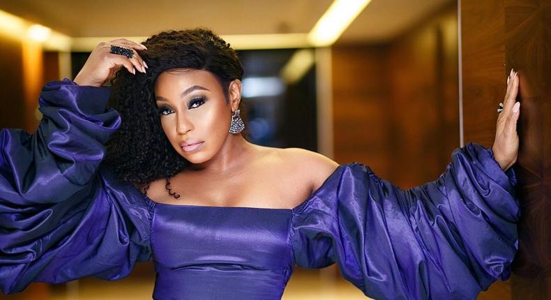 Rita Dominic visits South Africa to complete the shoot of her upcoming film, 'La Femme Anjola'. [Credit: Instagram/ritadominic]