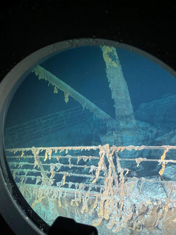 Podczas nurkowania Arthur Loibl zobaczył wiele szczegółów Titanica.