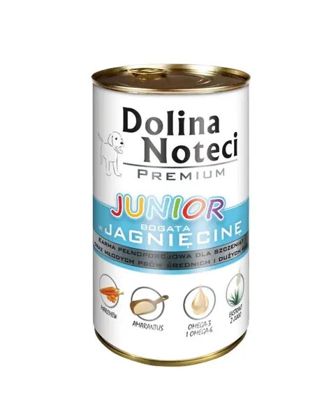 DOLINA NOTECI Premium Junior Bogata w jagnięcinę 400 g