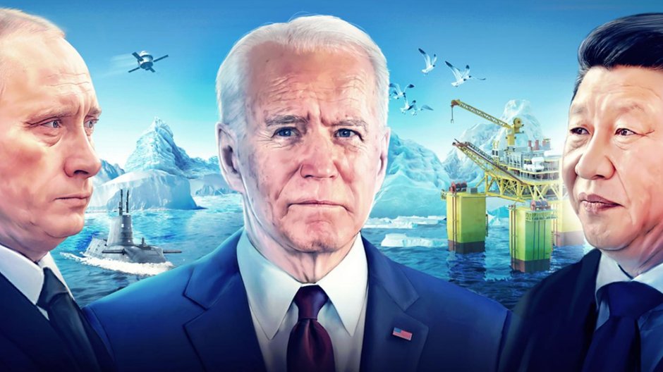 Prezydenci Rosji Władimir Putin, USA Joe Biden i Chin Xi Jinping