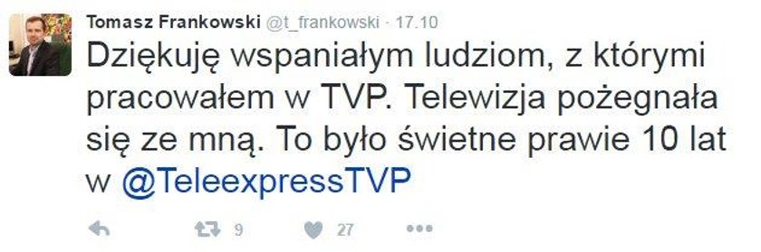 Z dnia na dzień zwolnili dziennikarzy Teleexpressu. Po 10 latach pracy