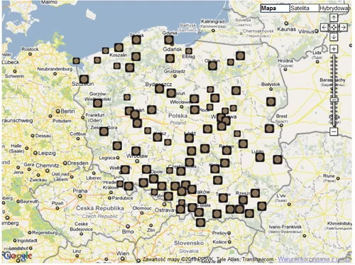 Usługę można zamówić w każdym punkcie Cyfrowego Polsatu  (Aby zobaczyć aktualną mapkę kliknij w grafikę)