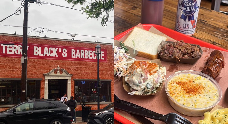 I ate at Terry Black's Barbecue and Dallas and would go back for the sides and sausage.Erin McDowell/Business Insider