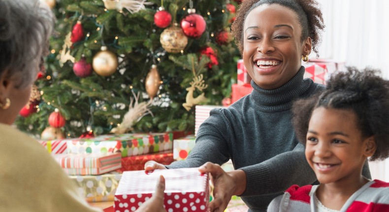 Gift-giving can seriously damage your finances at Christmas.Getty Images