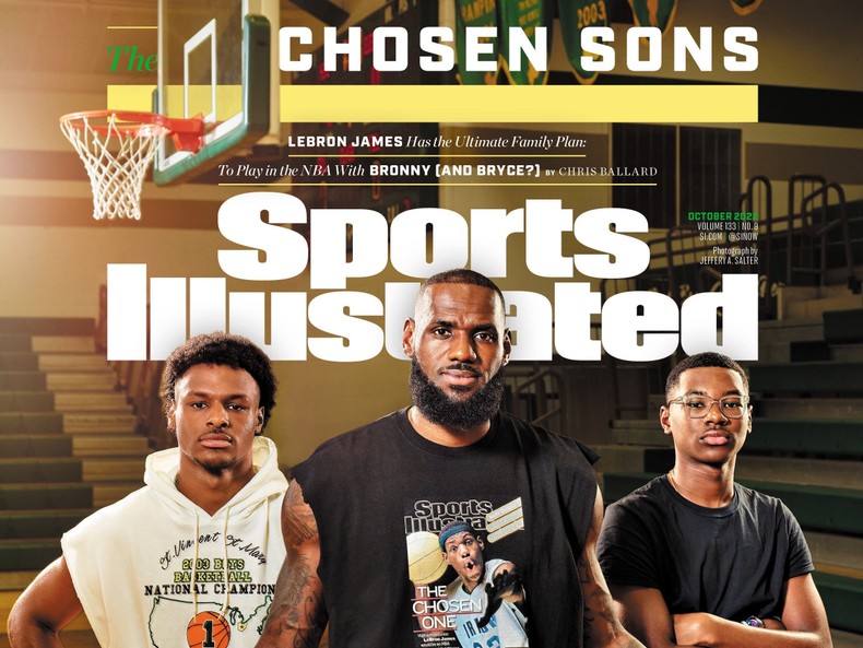 The cover echoed the famous Chosen One cover of a high school-aged LeBron, as seen on the shirt he is wearing. But is the hype too much? According to Luca Evans of the LA Times, who followed Bronny closely during his senior season, Bronny James is great, in his own way. And for many, that will never be enough.