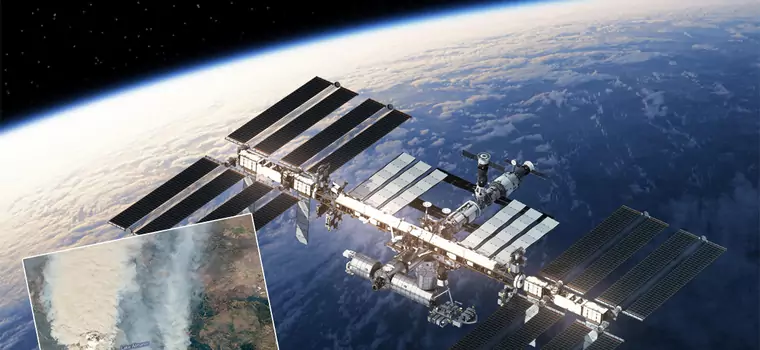 Gigantyczny pożar Dixie w USA na zdjęciach z ISS i satelitów. Skala poraża