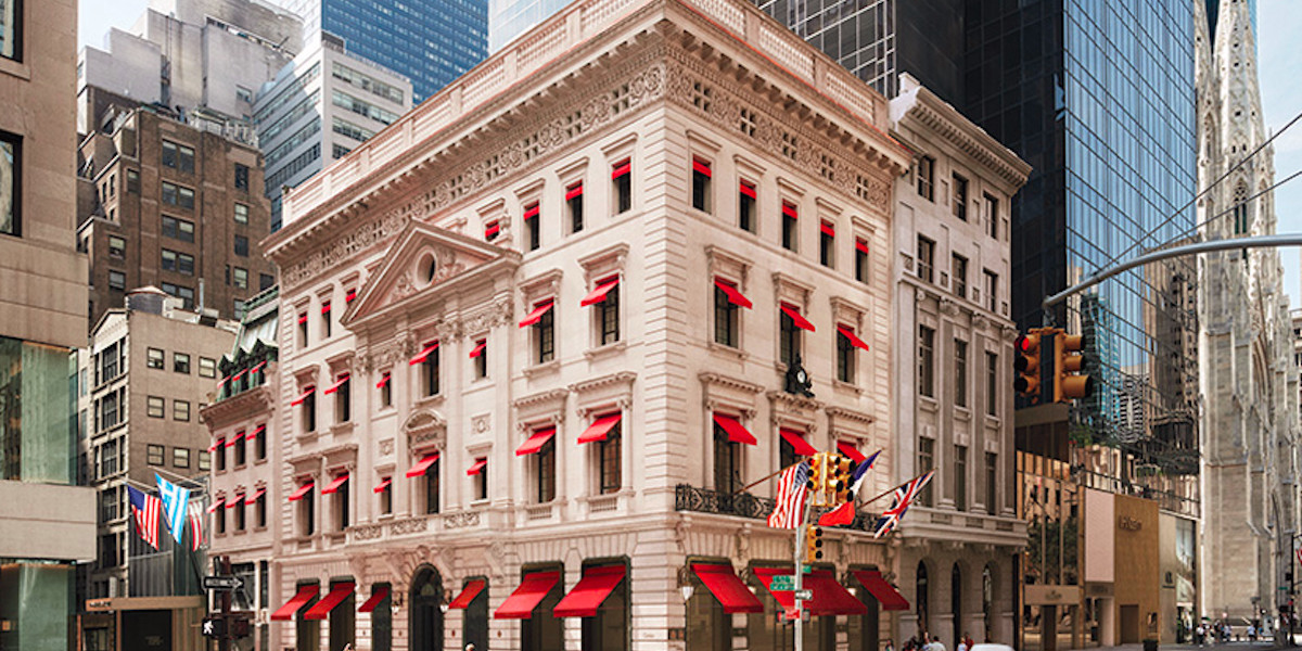 Tak wygląda kamienica marki Cartier przy Piątej Alei w Nowym Jorku