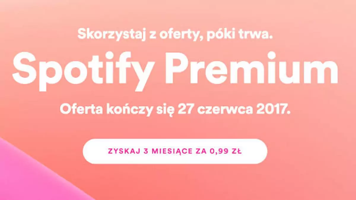 Spotify Premium w promocji za 99 groszy na 3 miesiące