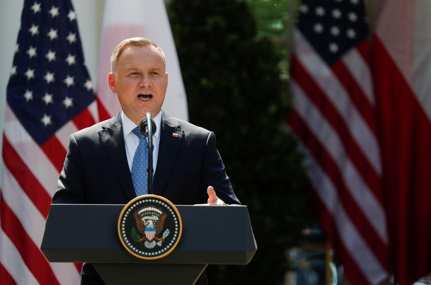 U.S. President Trump and Poland's President Duda hold joint news conference at the White House in Wa