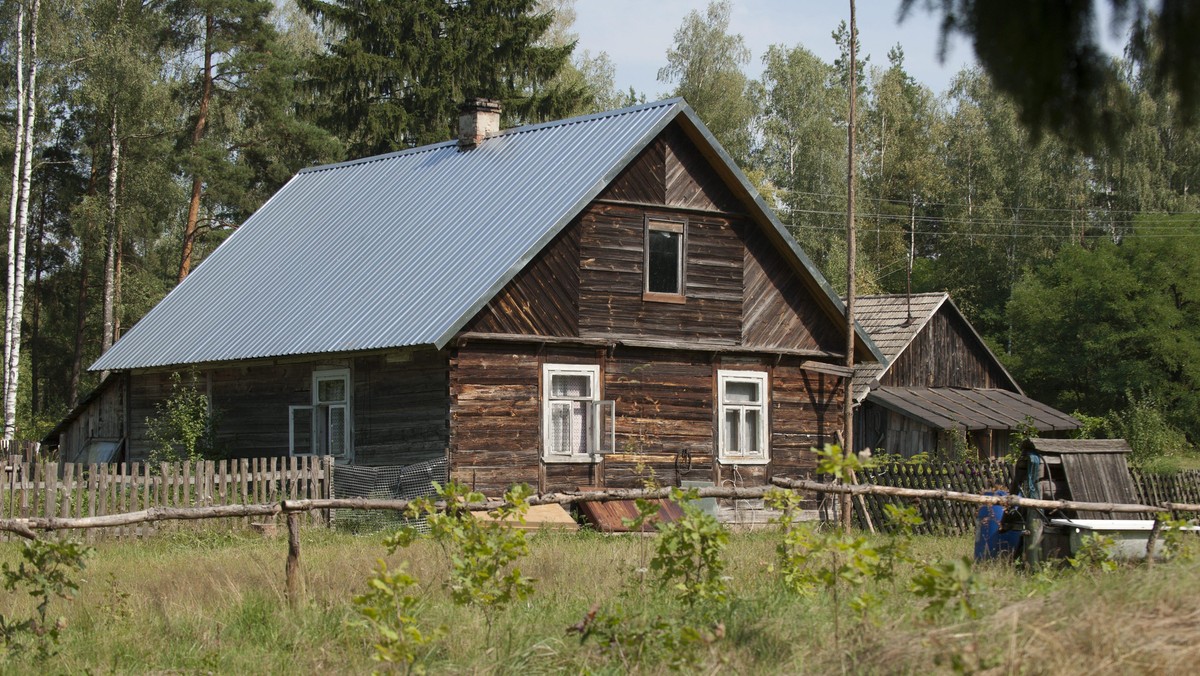 Podlasie wieś podlaskie las dom w lesie