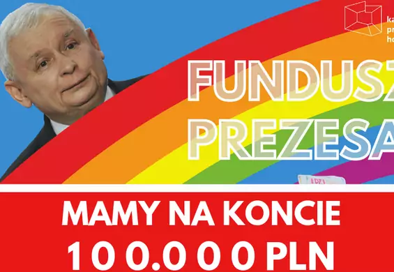 Fundusz Prezesa liczy już 100 tysięcy złotych. Tyle wpłacono na marsze równości w ciągu 10 dniu