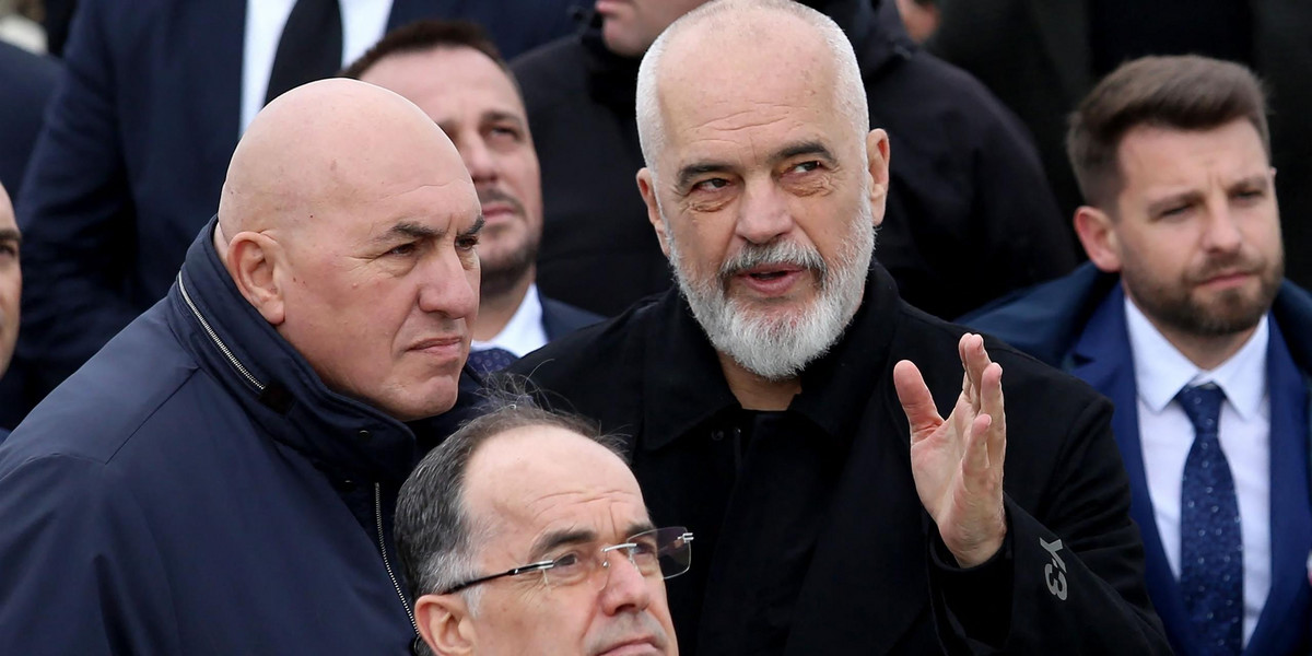 Premier Albanii Edi Rama. 