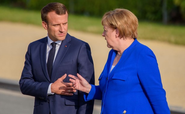 Emmanuel Macron i Angela Merkel