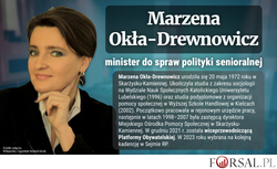 Kim Marzena Okła-Drewnowicz? Minister do spraw polityki senioralnej [BIOGRAM]