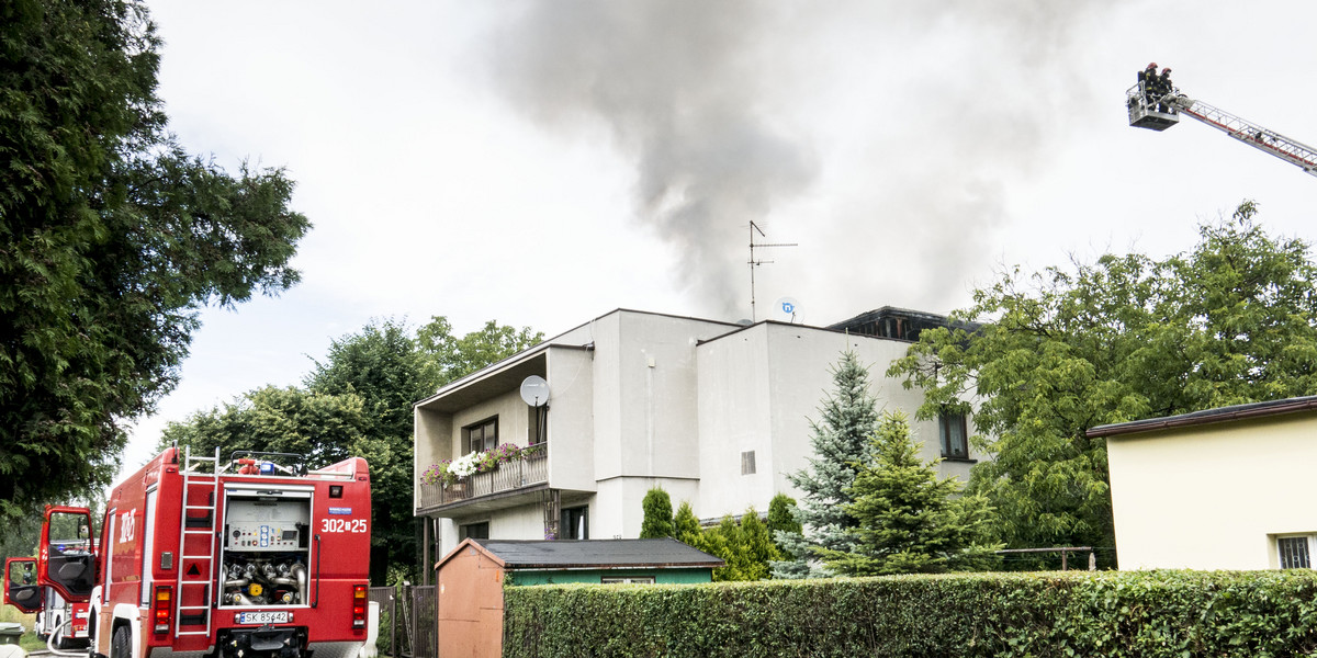 Pożar budynku w Piotrowicach 