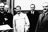 Hitler-Stalin-Pakt 1939, Ribbentrop, Hencke, Hilger, Molotow nach Unterzeichnung