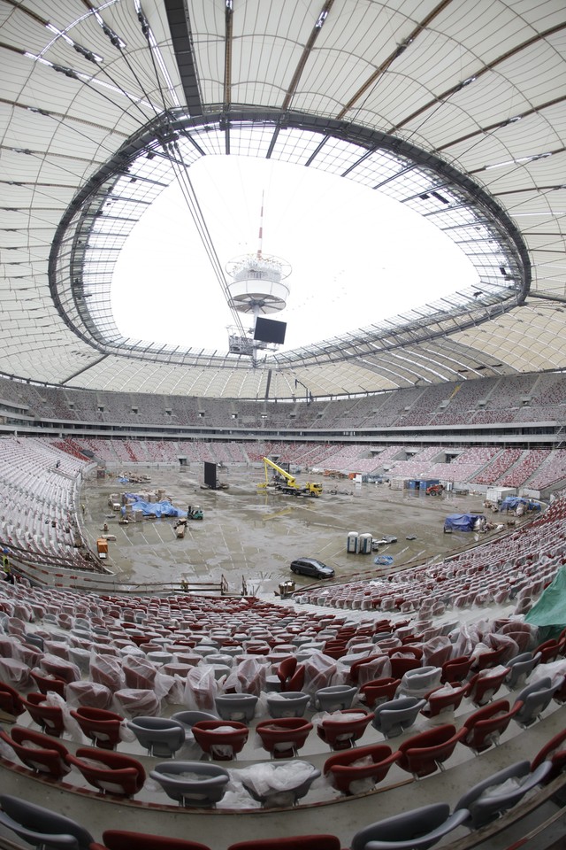 Tak rośnie Stadion Narodowy