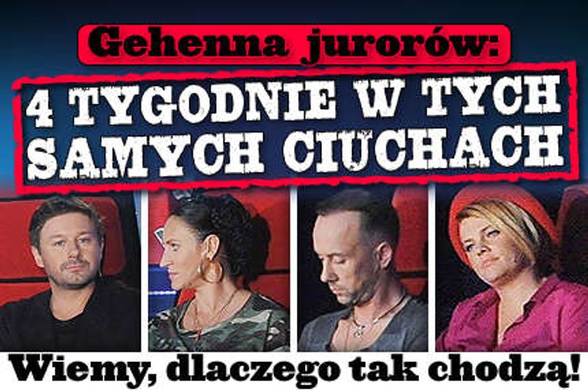 Gehenna jurorów w "The Voice of Poland". Ciągle w tych samych ciuchach! Wiemy, dlaczego