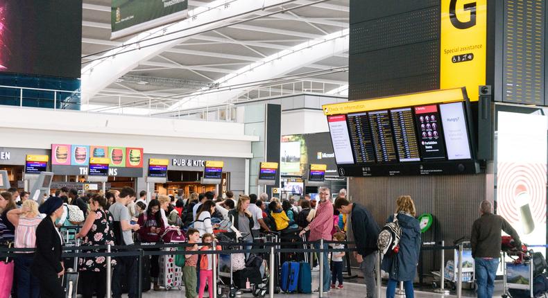 Heathrow was the scene of mass delays, flight cancellations, and long queues this summer.Getty Images