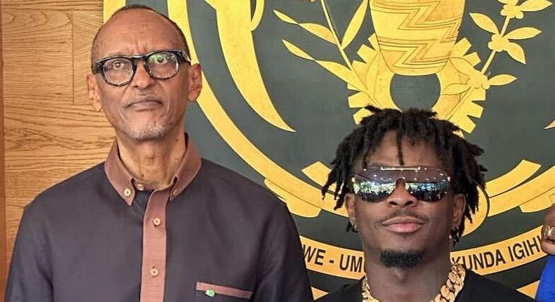 L'artiste ivoirien Didi B et le Président rwandais Paul Kagamé