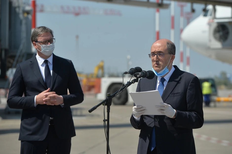 Aleksandar Vučić, ambasador Italije u Srbiji Karlo Lo Košo