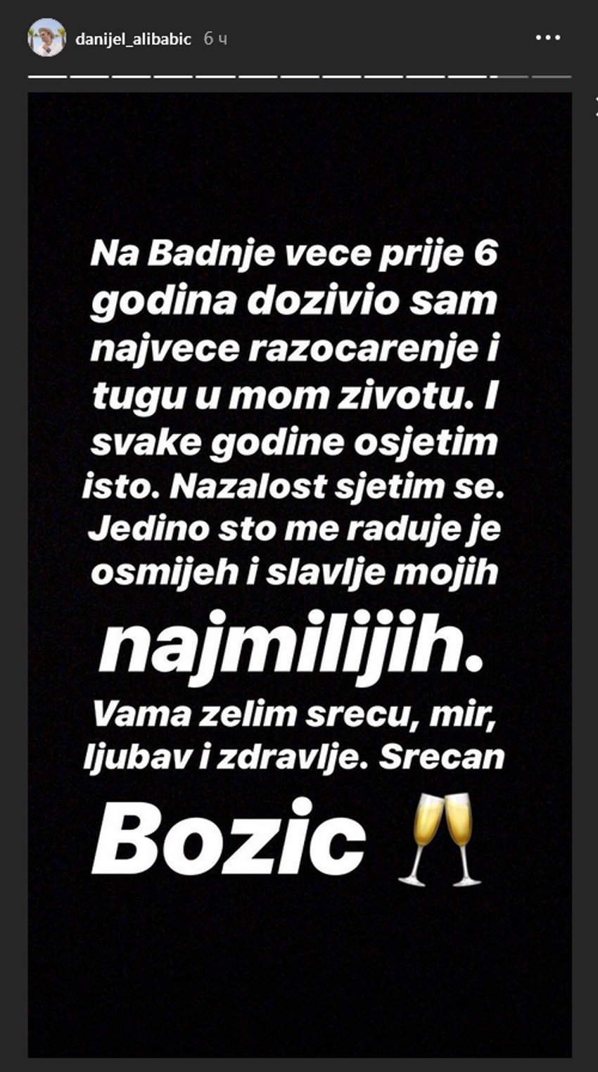 Poruka Danijela Alibabića