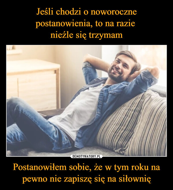 Memy o postanowieniach noworocznych