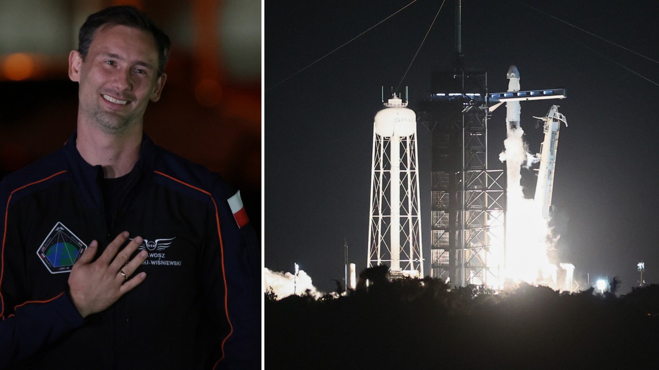 Polak poleciał w kosmos. Rakieta Falcon 9 wystartowała