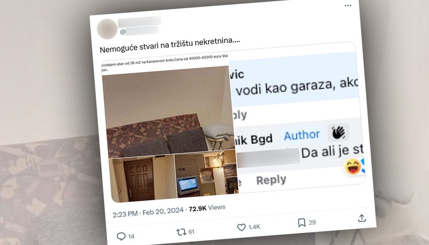 Fotografija oglasa za prodaju stana