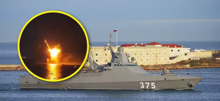 Rosja straciła nowiutki okręt wart ćwierć miliarda złotych. Jest nagranie z zatopienia