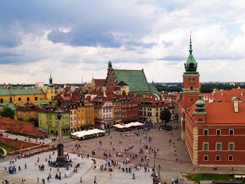 Widok na plac Zamkowy