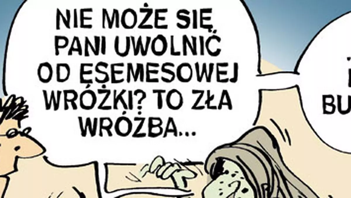 SMS-owa wróżka jest jak mucha, od której nie można się opędzić. Mucha żyje 4 tygodnie, wróżka dłużej 