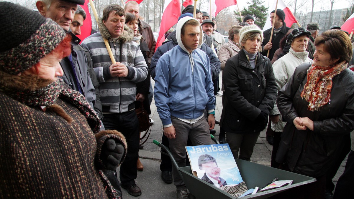 Protest hodowców ogórków