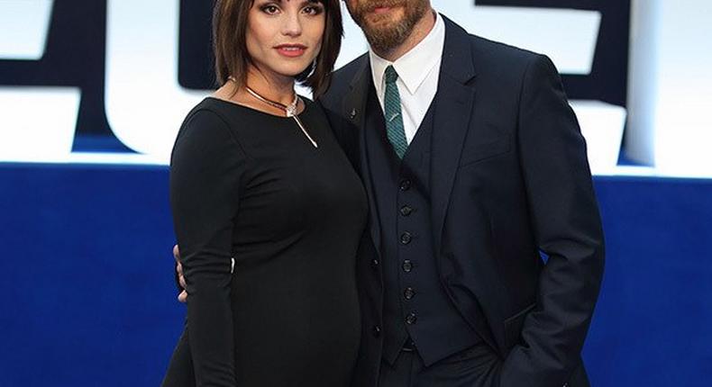 Tom Hardy and wife, Charlotte Riley at 'Legend' U.K's premier